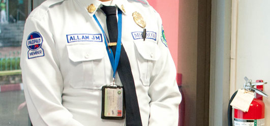 security guard badge