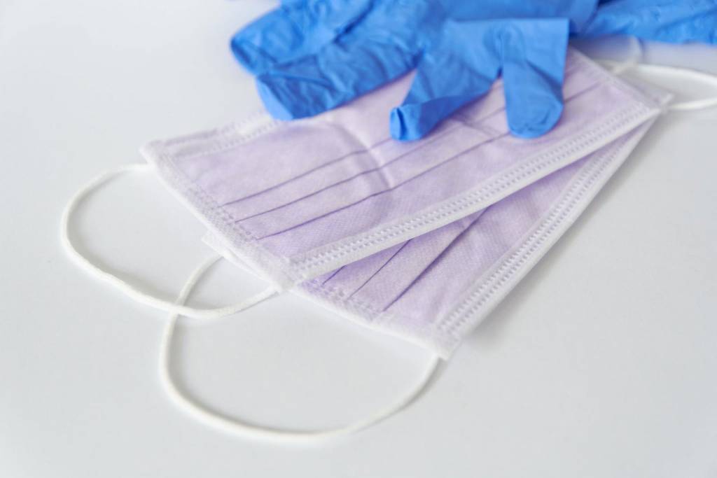 use disposable mask, gown and gloves