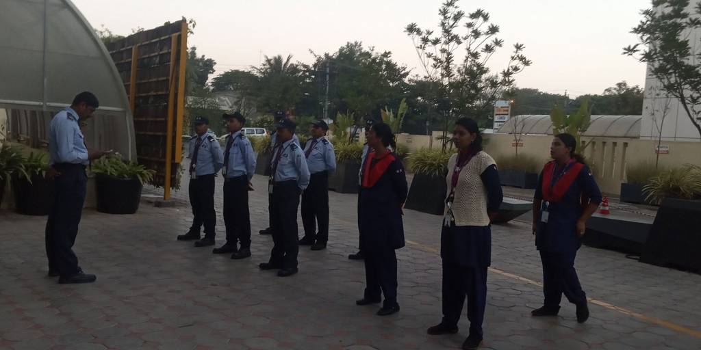 trained security personnel