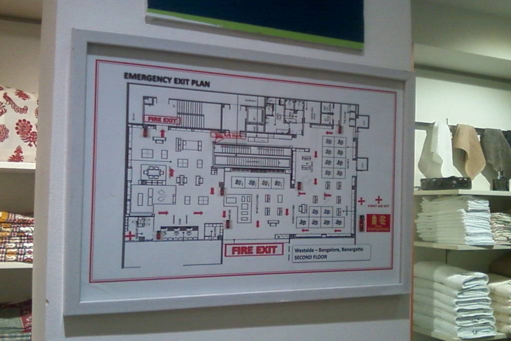 design an evacuation floor plan